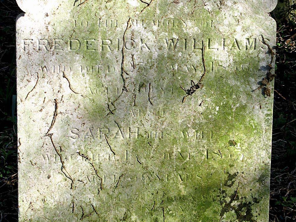 WILLIAMS Frederick and Sarah his wife